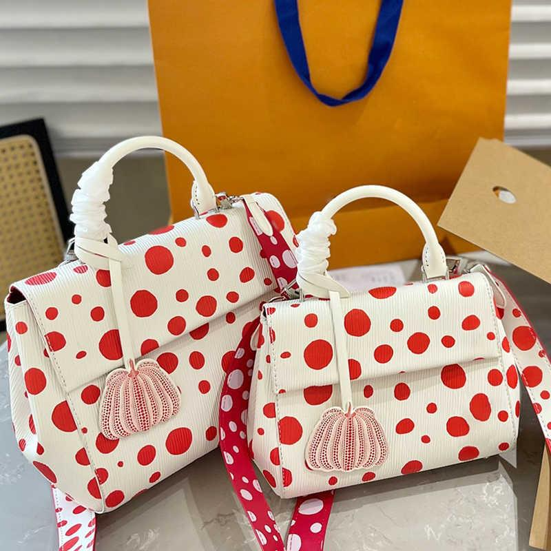 بيع أحجام 2 USES Ripple Bag Bag Women Luxury Handbag Classic Polka Dot Counter Bag Coll Clove Large Loger